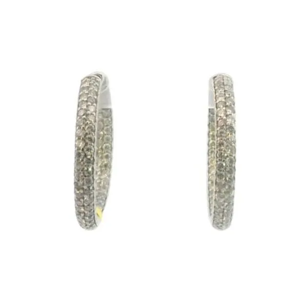 Double row inside-out diamond earrings Bryan Jewelry Prattville, AL