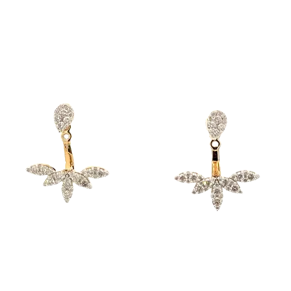 Aiya Design Pear Cluster Diamond Studs with Ear Trim Drop diamond Jacket Bryan Jewelry Prattville, AL