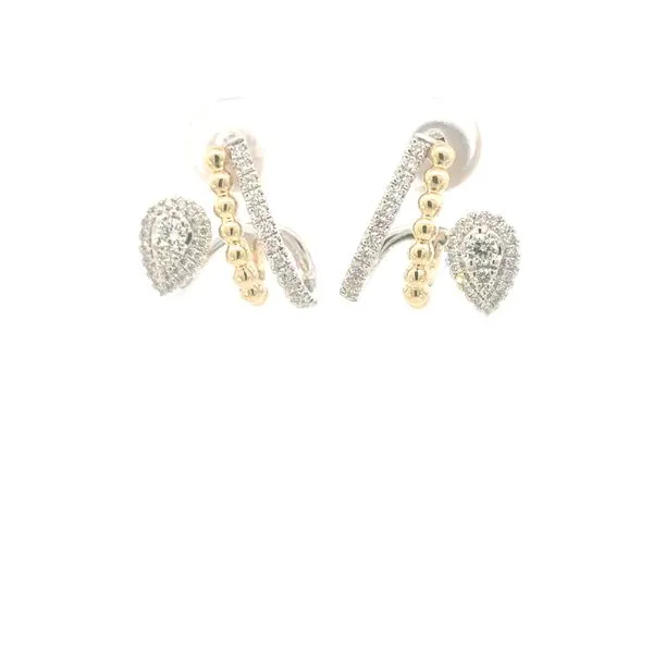 Gabriel Fashion-Triple Take Ear Trim Diamond Earrings-14ktt Bryan Jewelry Prattville, AL