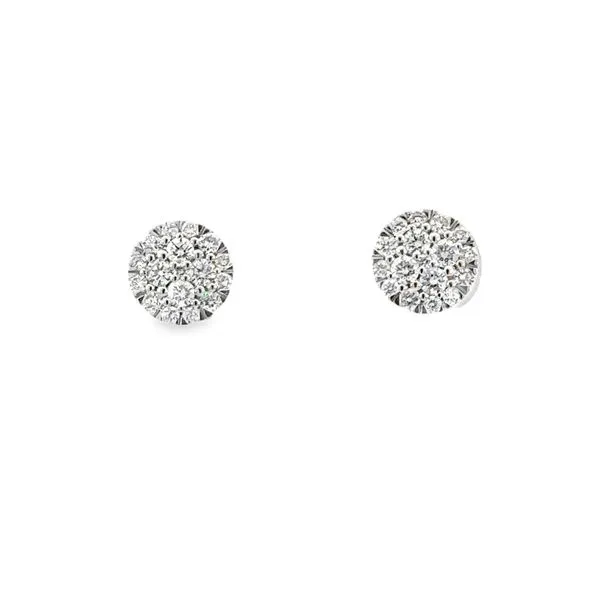 Diamond Cluster Earrings Bryan Jewelry Prattville, AL