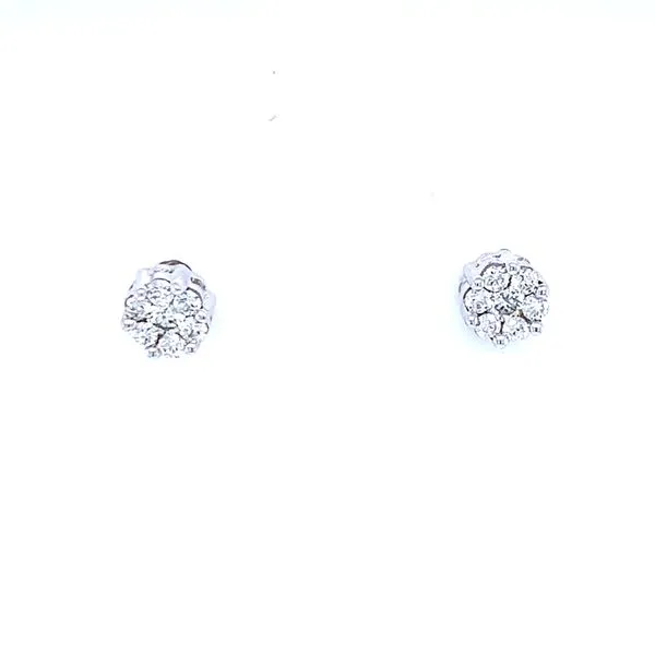 Flower Cluster Earrings 1/5ctw 10kw Bryan Jewelry Prattville, AL