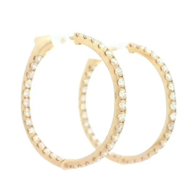 14ky Hollywood Hoops 2ctw Image 2 Bryan Jewelry Prattville, AL