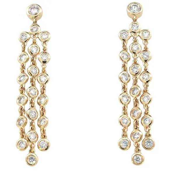 Contemporary Designed Chandelier Diamond Earrings-14ky Bryan Jewelry Prattville, AL