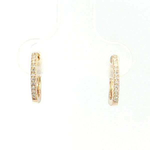 Small Diamond Huggy Earrings in 14ky Bryan Jewelry Prattville, AL