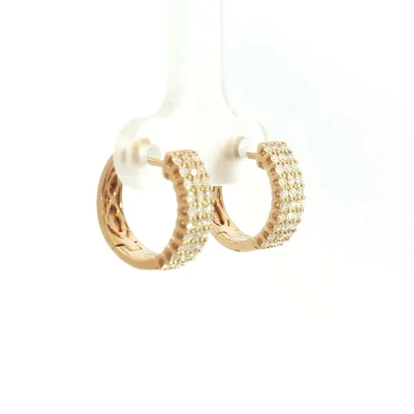 3 Row Diamond Earrings Image 2 Bryan Jewelry Prattville, AL
