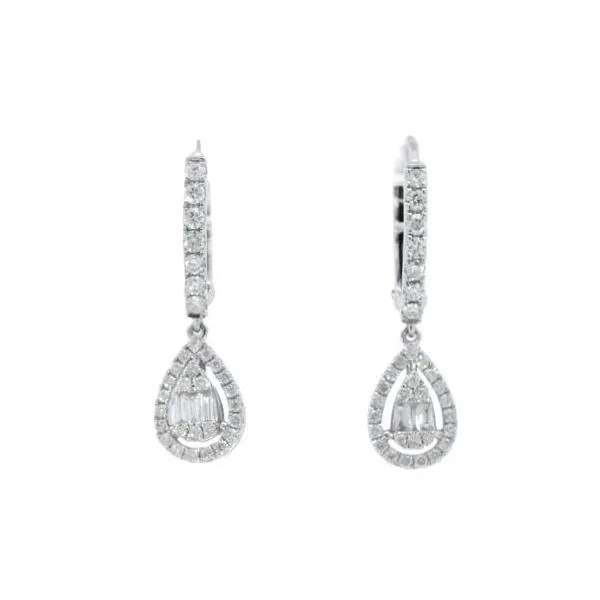 Baguette Diamond Dangle Earrings Bryan Jewelry Prattville, AL