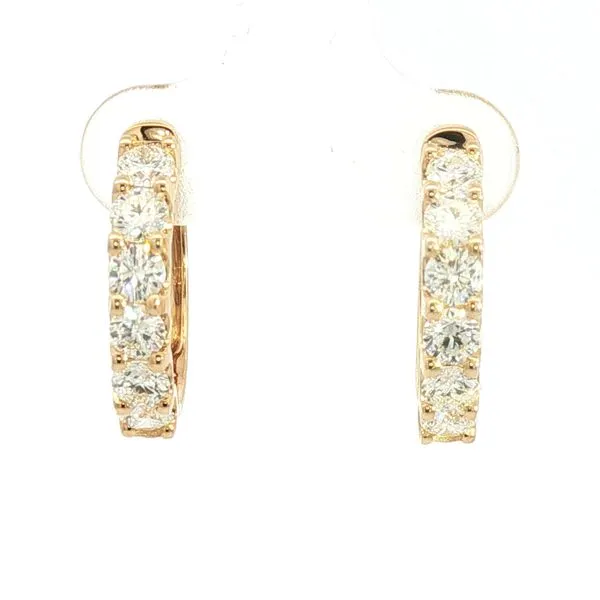 Diamond Huggie Hoop Earrings Bryan Jewelry Prattville, AL