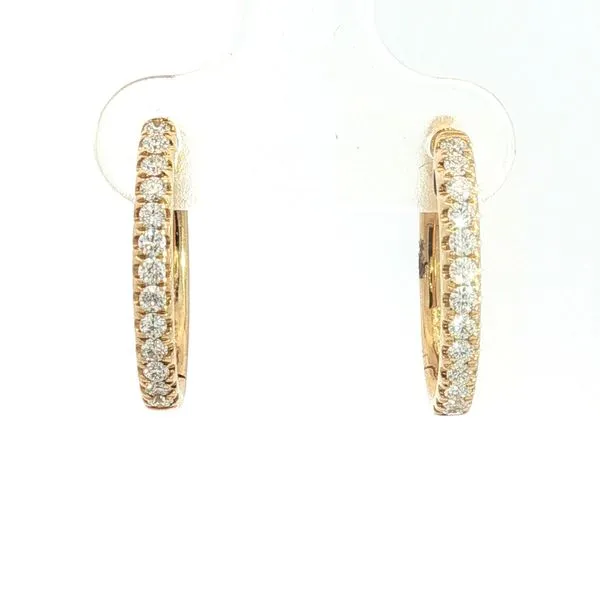 Oval Diamond Hoop Earrings Bryan Jewelry Prattville, AL