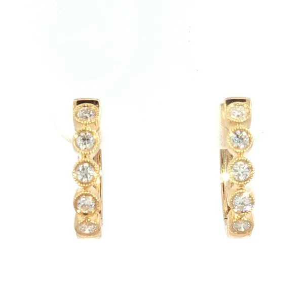 Small Diamond Hoop Earrings in 14k Yellow Gold – .40ctw Bryan Jewelry Prattville, AL