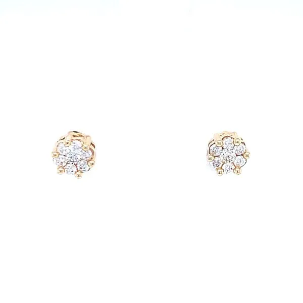 Flower Cluster Earrings 1/5ctw 10ky Bryan Jewelry Prattville, AL