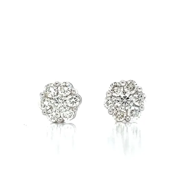 Flower Cluster Earrings 5/8ctw 10kw Bryan Jewelry Prattville, AL