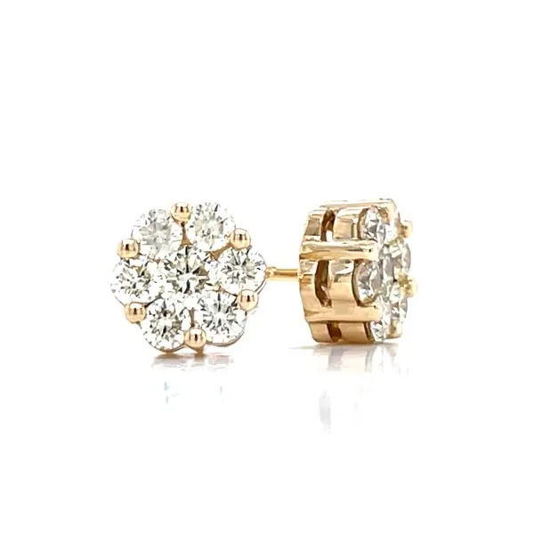 Flower Cluster Earrings 5/8ctw 10ky Bryan Jewelry Prattville, AL