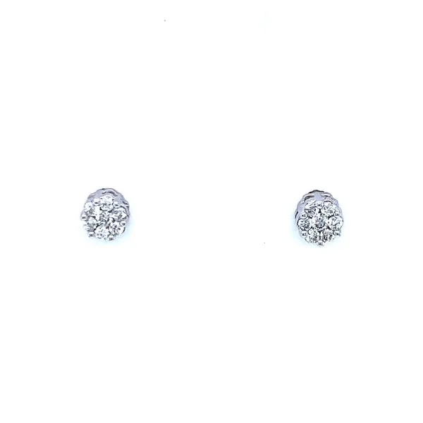 Flower Cluster Earrings 1/10ctw 10kw Bryan Jewelry Prattville, AL