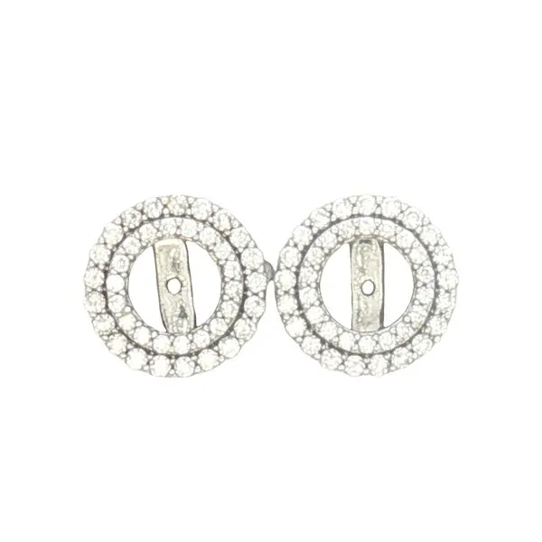 Twice the Sparkle: 14K White Gold Double Halo Diamond Earring Jackets (½ CTW) Bryan Jewelry Prattville, AL