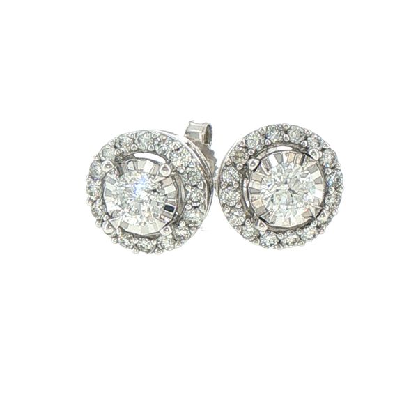 Tru-reflections Halo Diamond Studs 1ctw Bryan Jewelry Prattville, AL