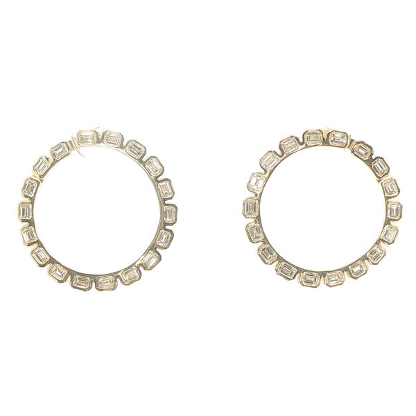 2.71ctw Natural Diamond Twist Hoop Earrings in 14K Yellow Gold Bryan Jewelry Prattville, AL