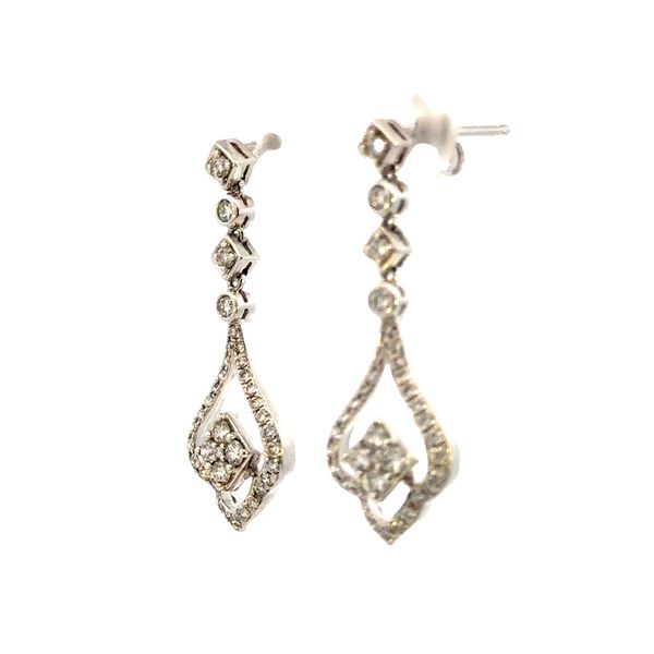 Diamond Dangle Earrings Image 2 Bryan Jewelry Prattville, AL