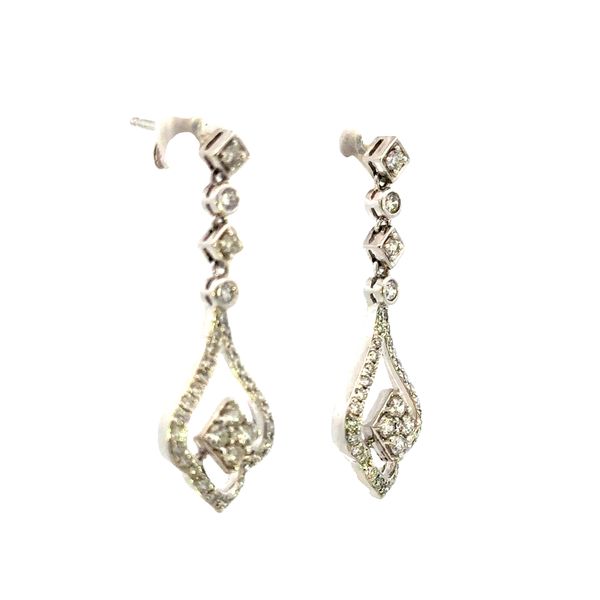 Diamond Dangle Earrings Image 3 Bryan Jewelry Prattville, AL