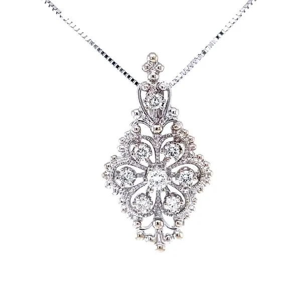 Vintage Diamond Cluster Pendant Bryan Jewelry Prattville, AL