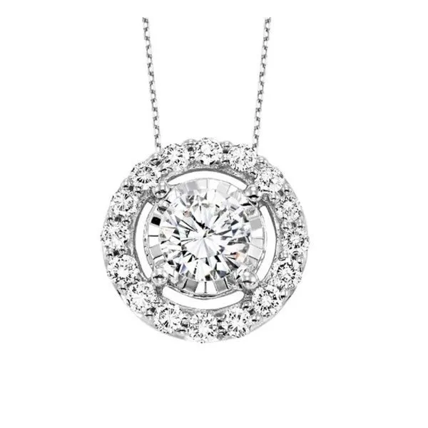 Tru-reflections Halo Diamond Pendant 1/3CTW Bryan Jewelry Prattville, AL