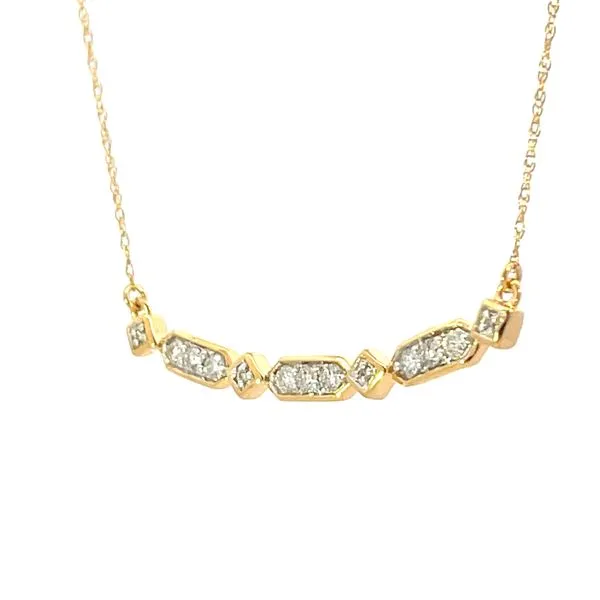 14ky .30ctw diamond necklace trim-14ky-18inches Image 3 Bryan Jewelry Prattville, AL