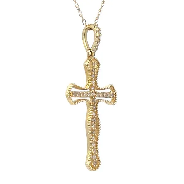 Diamond cross pendant-14ky Image 2 Bryan Jewelry Prattville, AL