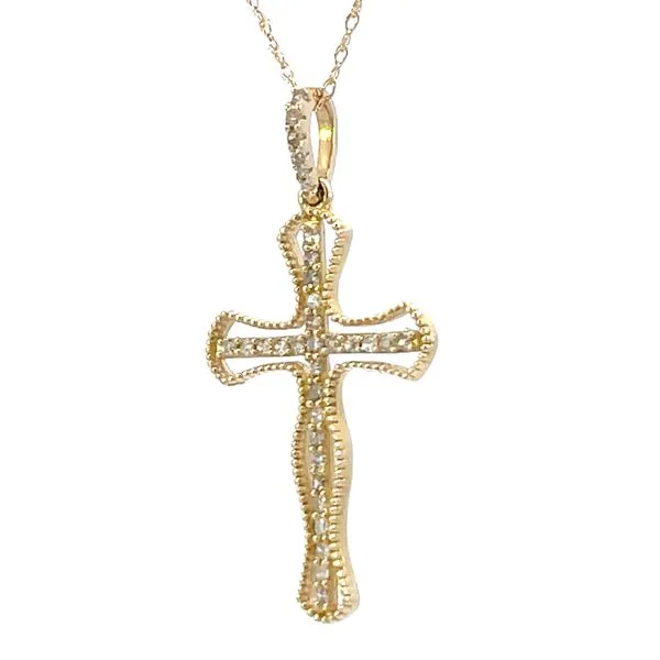 Diamond cross pendant-14ky Image 3 Bryan Jewelry Prattville, AL