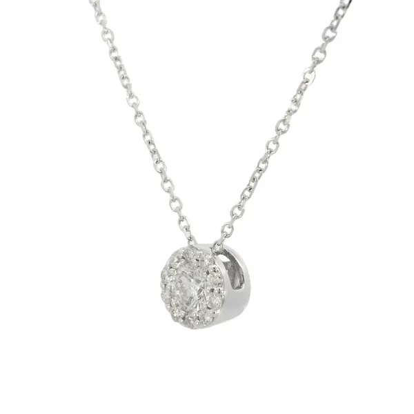 Diamond Halo Pendant Image 2 Bryan Jewelry Prattville, AL