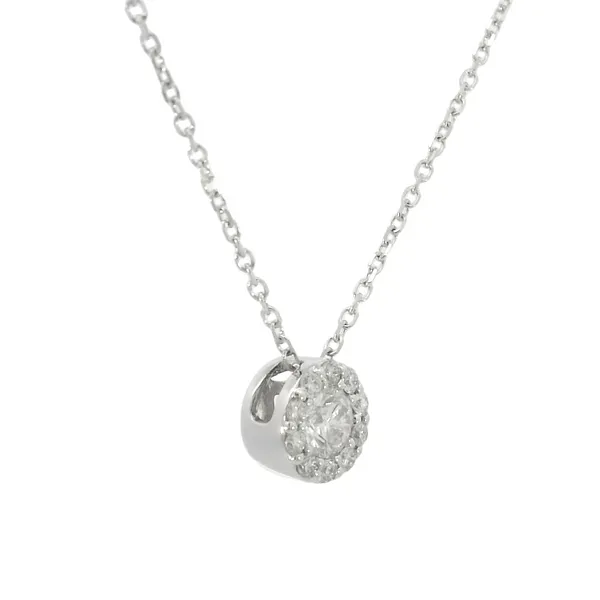Diamond Halo Pendant Image 3 Bryan Jewelry Prattville, AL