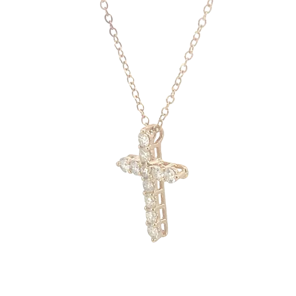 Expressions of Faith 1/2ctw diamond Cross in 14k yellow gold Image 2 Bryan Jewelry Prattville, AL