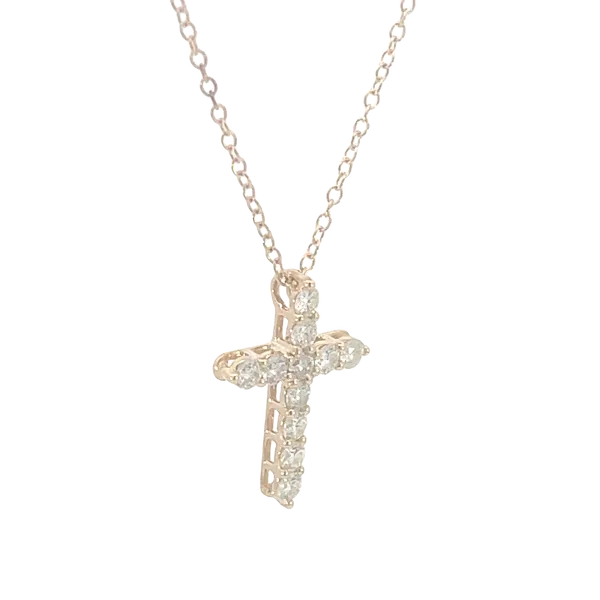 Expressions of Faith 1/2ctw diamond Cross in 14k yellow gold Image 3 Bryan Jewelry Prattville, AL