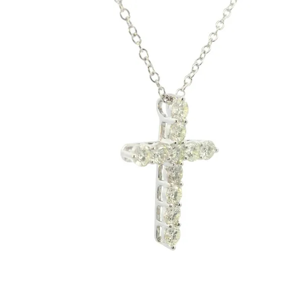 Expressions of Faiath 3/4ctw Diamond Cross Pendant -14kw Image 4 Bryan Jewelry Prattville, AL