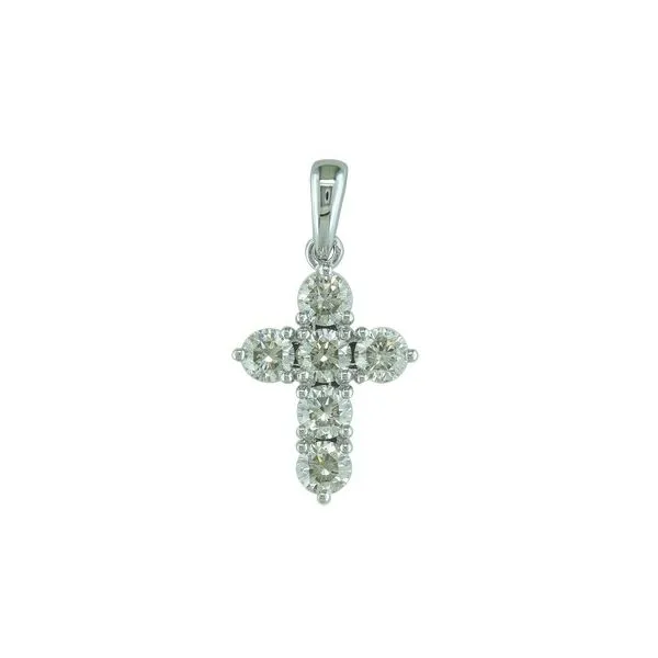 Cross Pendant 3/4ctw-14kw Image 2 Bryan Jewelry Prattville, AL