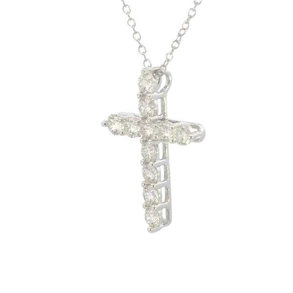 1ctw Cross Pendant in 14kw Image 2 Bryan Jewelry Prattville, AL