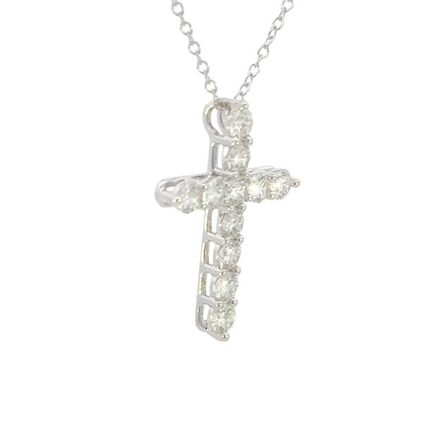 1ctw Cross Pendant in 14kw Image 3 Bryan Jewelry Prattville, AL