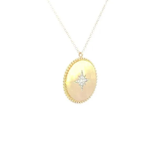 Gabriel Fashion Pendant-Diamond Medallion-14ky Image 2 Bryan Jewelry Prattville, AL