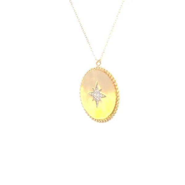 Gabriel Fashion Pendant-Diamond Medallion-14ky Image 3 Bryan Jewelry Prattville, AL