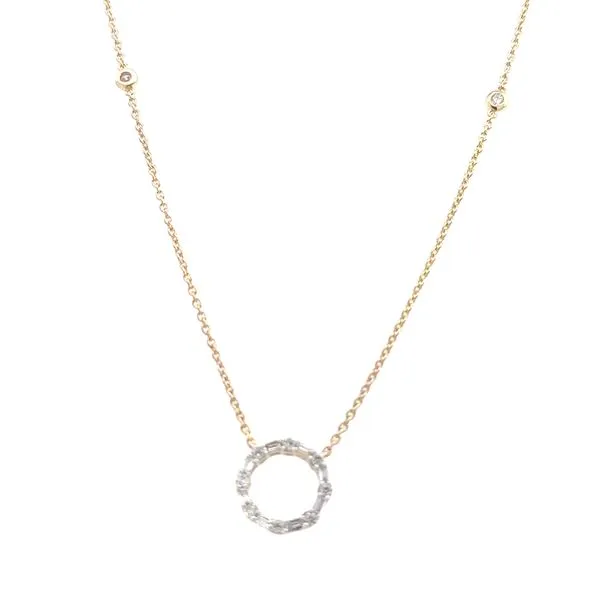 Circle Diamond Pendant-14ky Image 2 Bryan Jewelry Prattville, AL