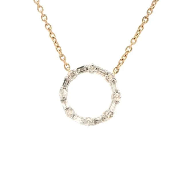 Circle Diamond Pendant-14ky Bryan Jewelry Prattville, AL