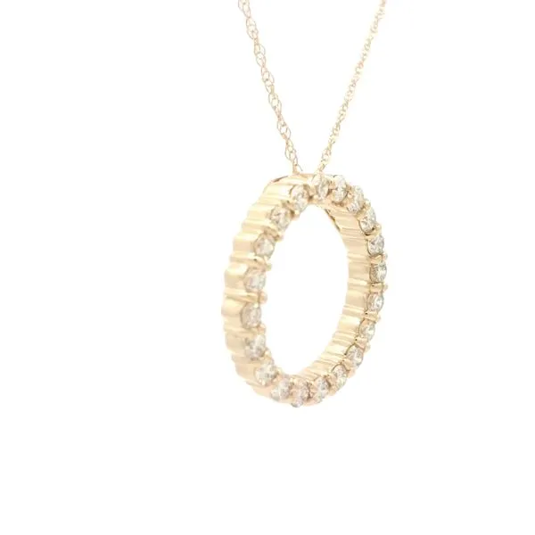 Circle Diamond Pendant-14ky-1ctw Image 2 Bryan Jewelry Prattville, AL