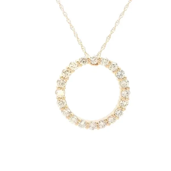 Circle Diamond Pendant-14ky-1ctw Bryan Jewelry Prattville, AL
