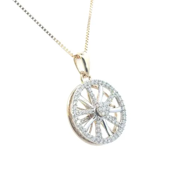 Spinner Diamond Pendant in 14ktt Image 3 Bryan Jewelry Prattville, AL