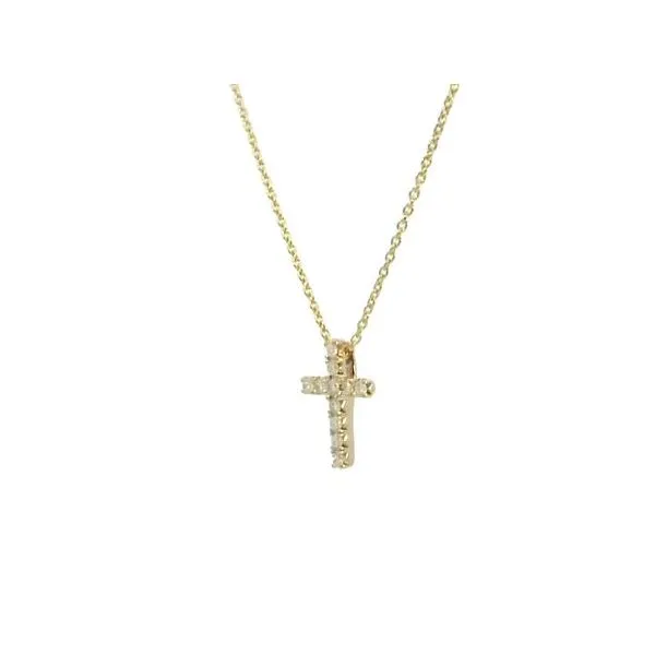Diamond Cross Necklace Image 4 Bryan Jewelry Prattville, AL