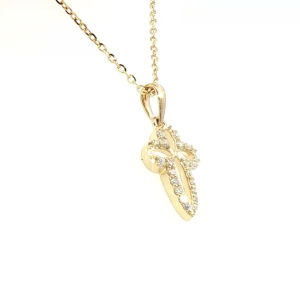 Diamond Cross Pendant-14ky Image 2 Bryan Jewelry Prattville, AL
