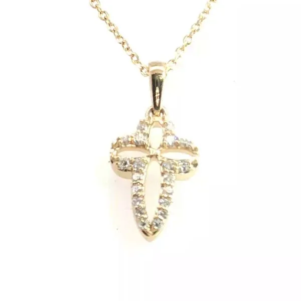 Diamond Cross Pendant-14ky Bryan Jewelry Prattville, AL