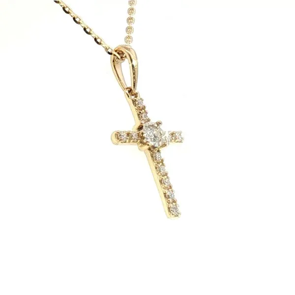 Diamond cross pendant in 14ky Image 2 Bryan Jewelry Prattville, AL