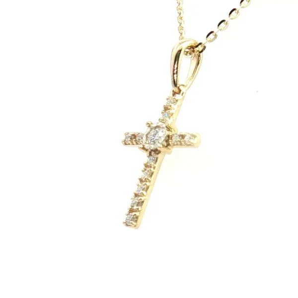 Diamond cross pendant in 14ky Image 3 Bryan Jewelry Prattville, AL