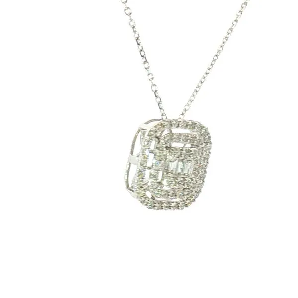 Double Halo Diamond Pendant-14kw Image 2 Bryan Jewelry Prattville, AL