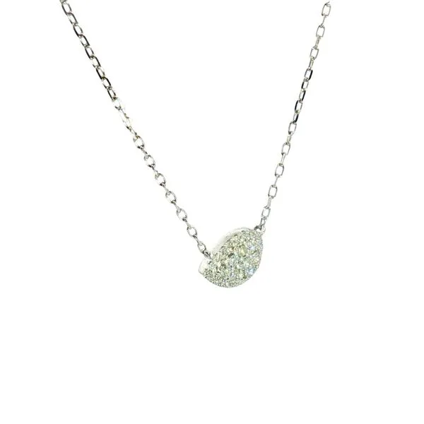 14kw East to West Pear Shaped Diamond Cluster Necklace Image 2 Bryan Jewelry Prattville, AL