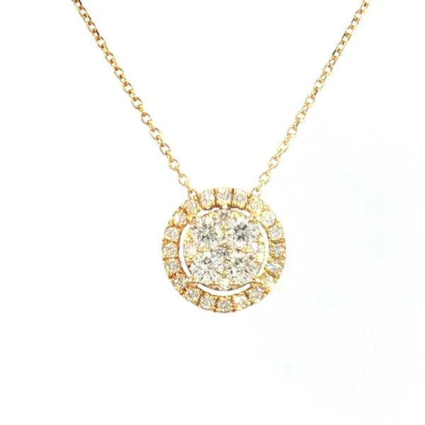 14ky Halo Cluster Diamond Pendant Bryan Jewelry Prattville, AL